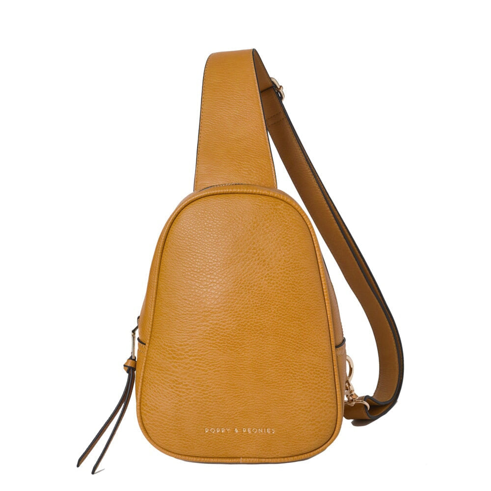 mustard sling bag