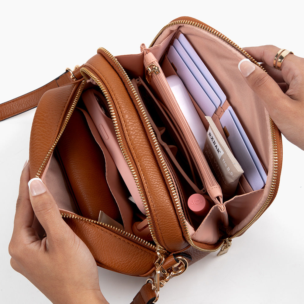 24/7 Crossbody Navy | Poppy and Peonies – Poppy & Peonies