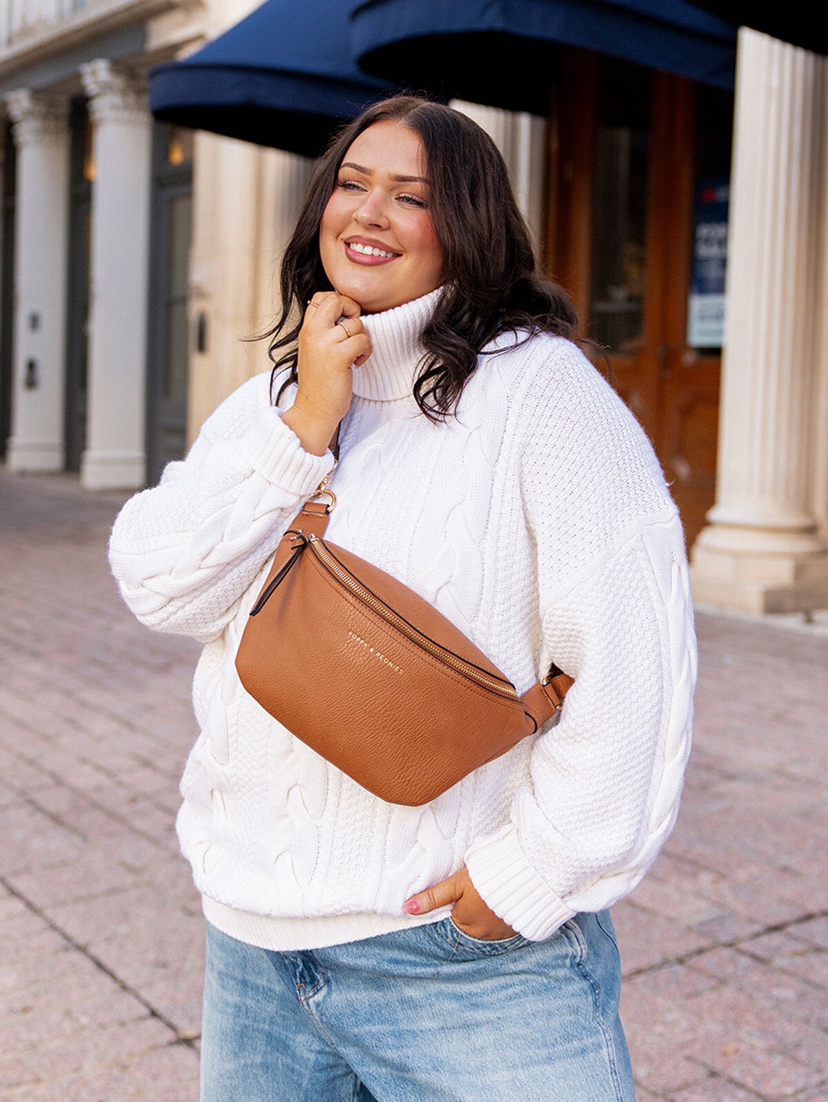 apolina misha and puff コラボ　ポシェット The Sidekick Cognac | Poppy and Peonies – Poppy & Peonies