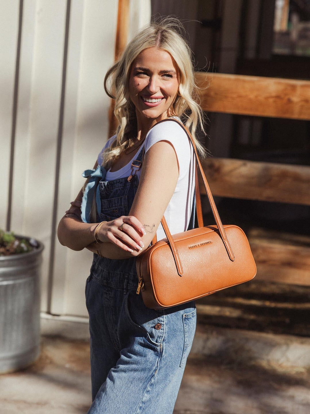 The Friday Satchel Cognac