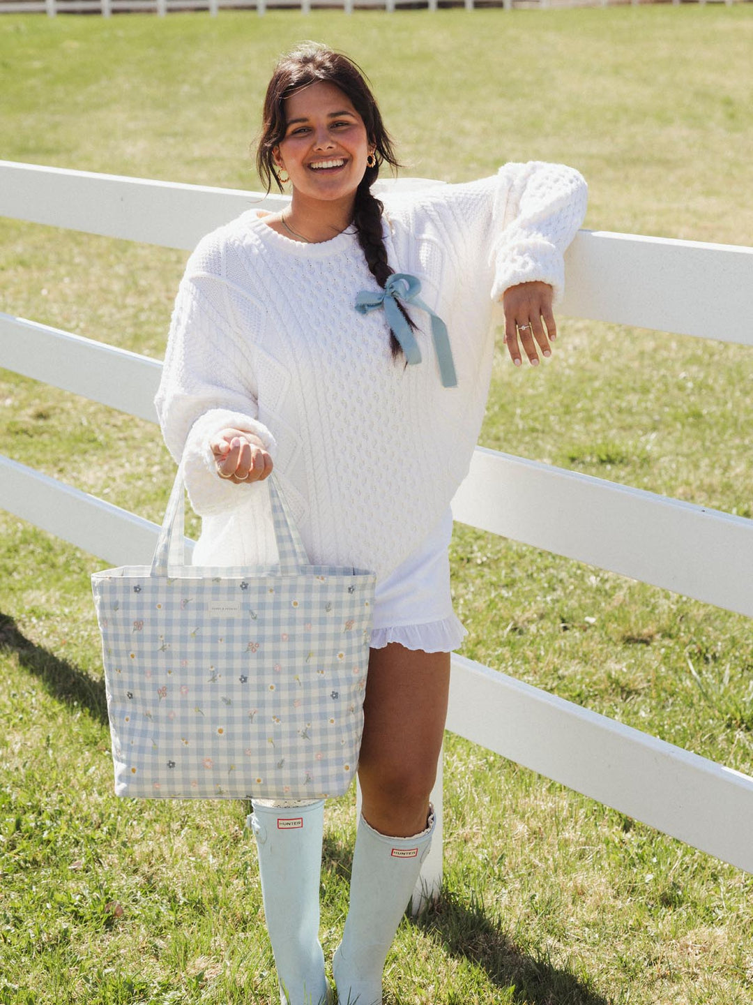 Everything Tote Blue Gingham
