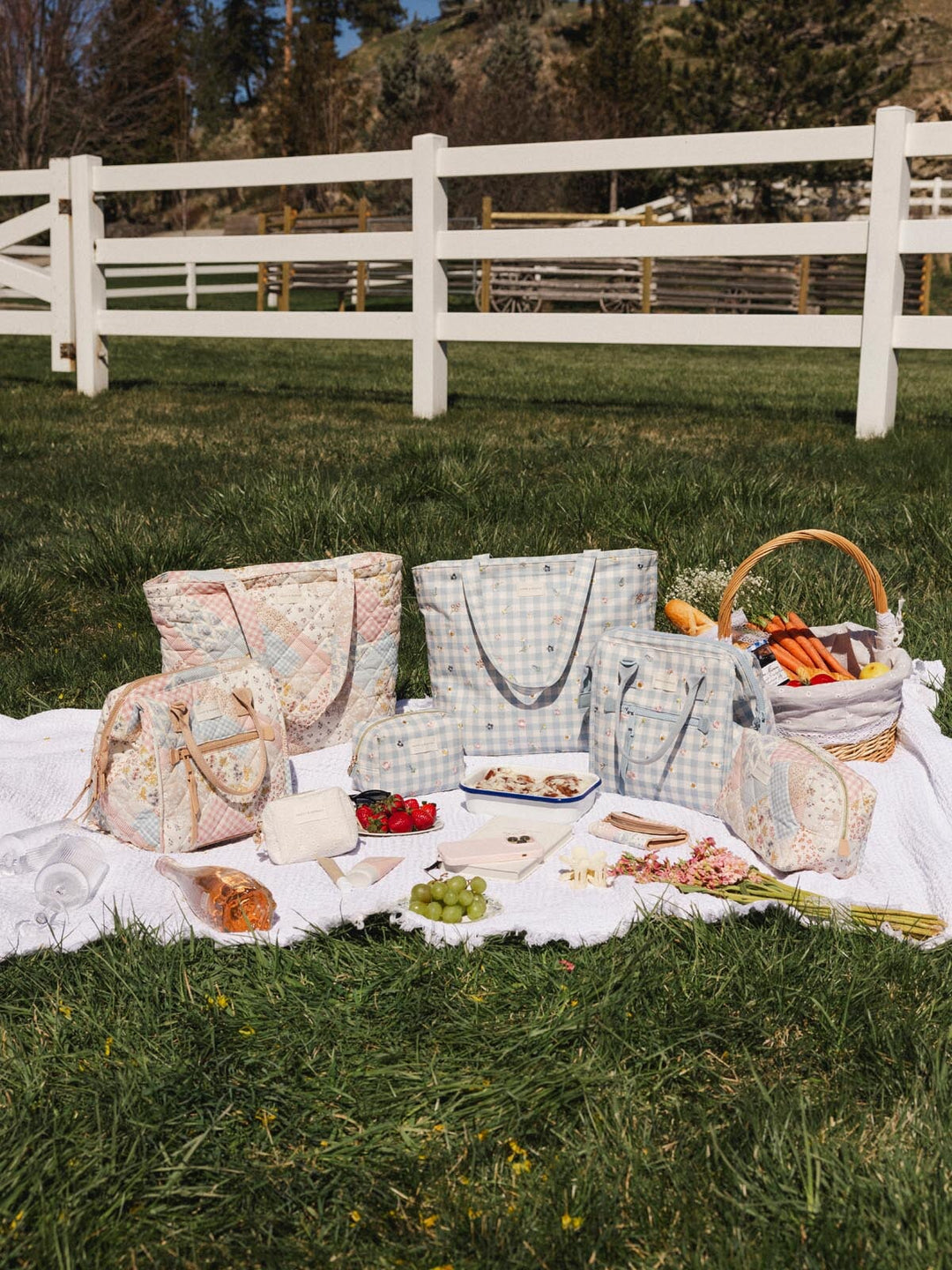 Everything Tote Blue Gingham