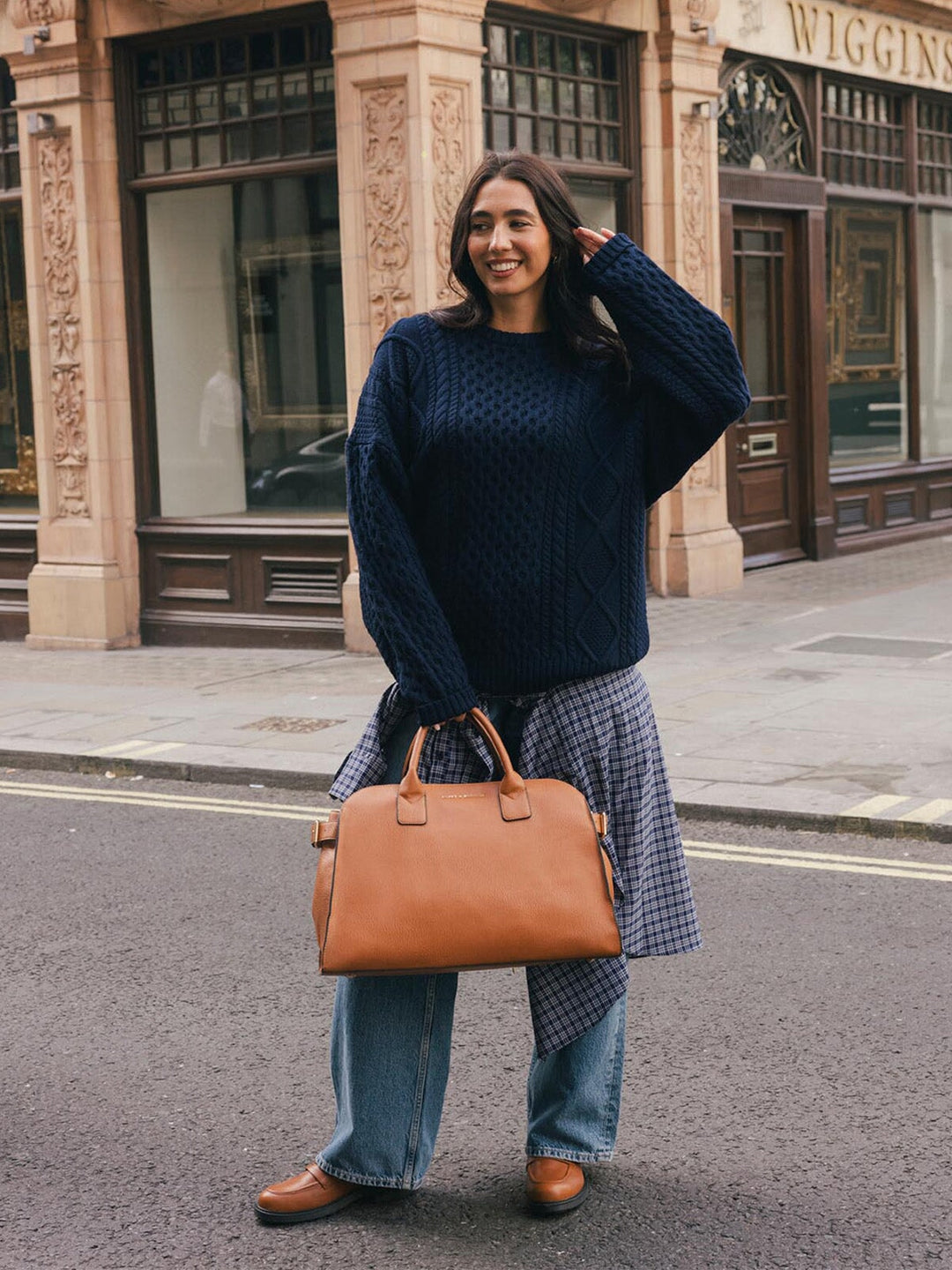 Uptown Tote Cognac