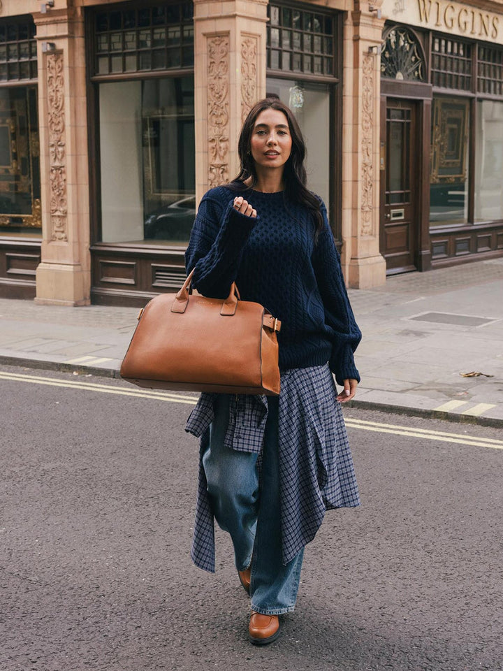 Uptown Tote Cognac
