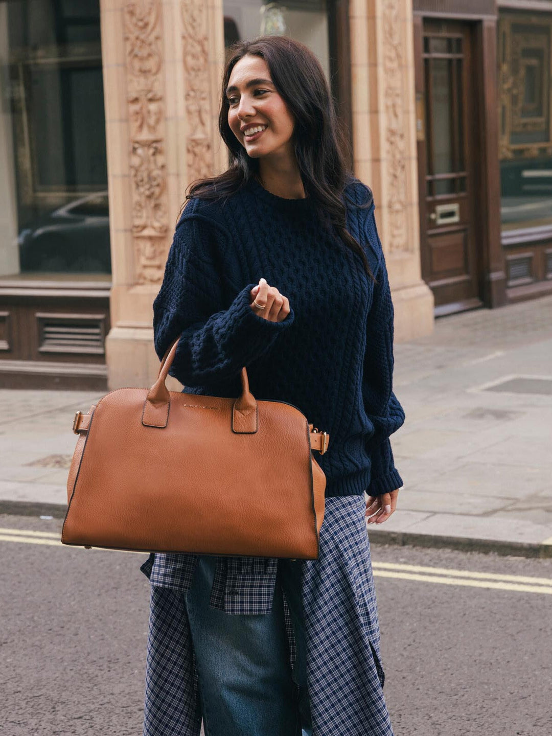 Uptown Tote Cognac