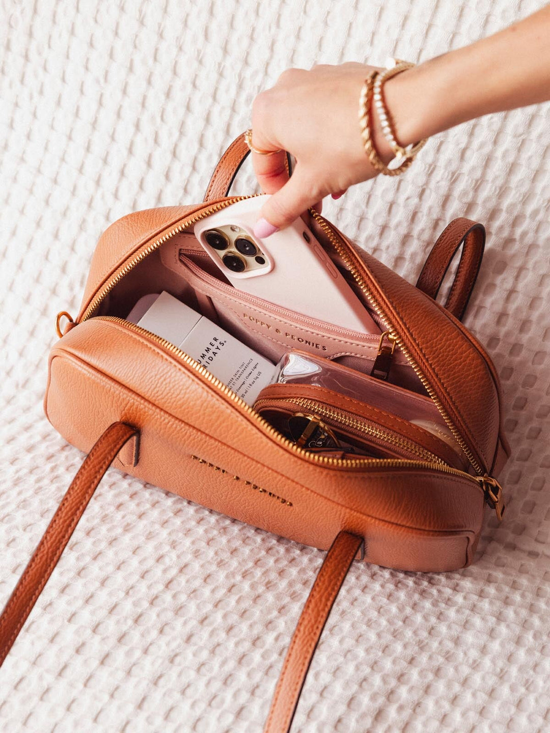 The Friday Satchel Cognac