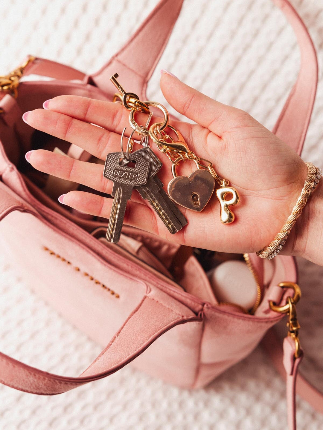 The Pick Me Up Tote Blush Suede