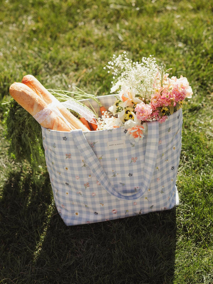 Everything Tote Blue Gingham
