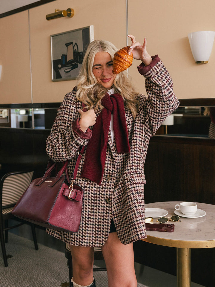 Mini Uptown Tote Berry
