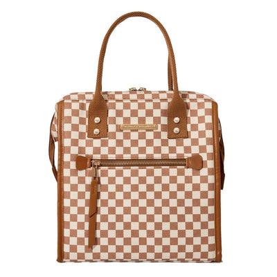 Poppy & Peonies Lunch Bag Checkered