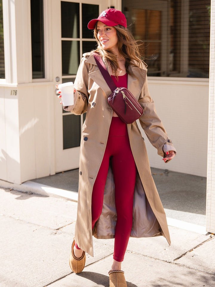 On The Run Belt Bag Vegan Leather Berry