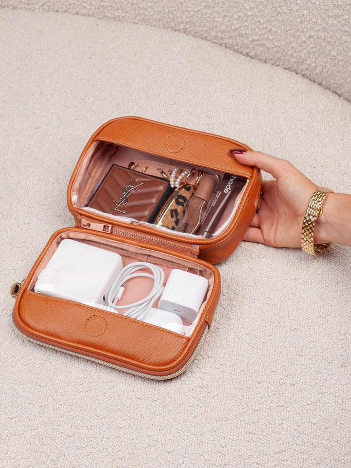 The Split Organizer Cognac