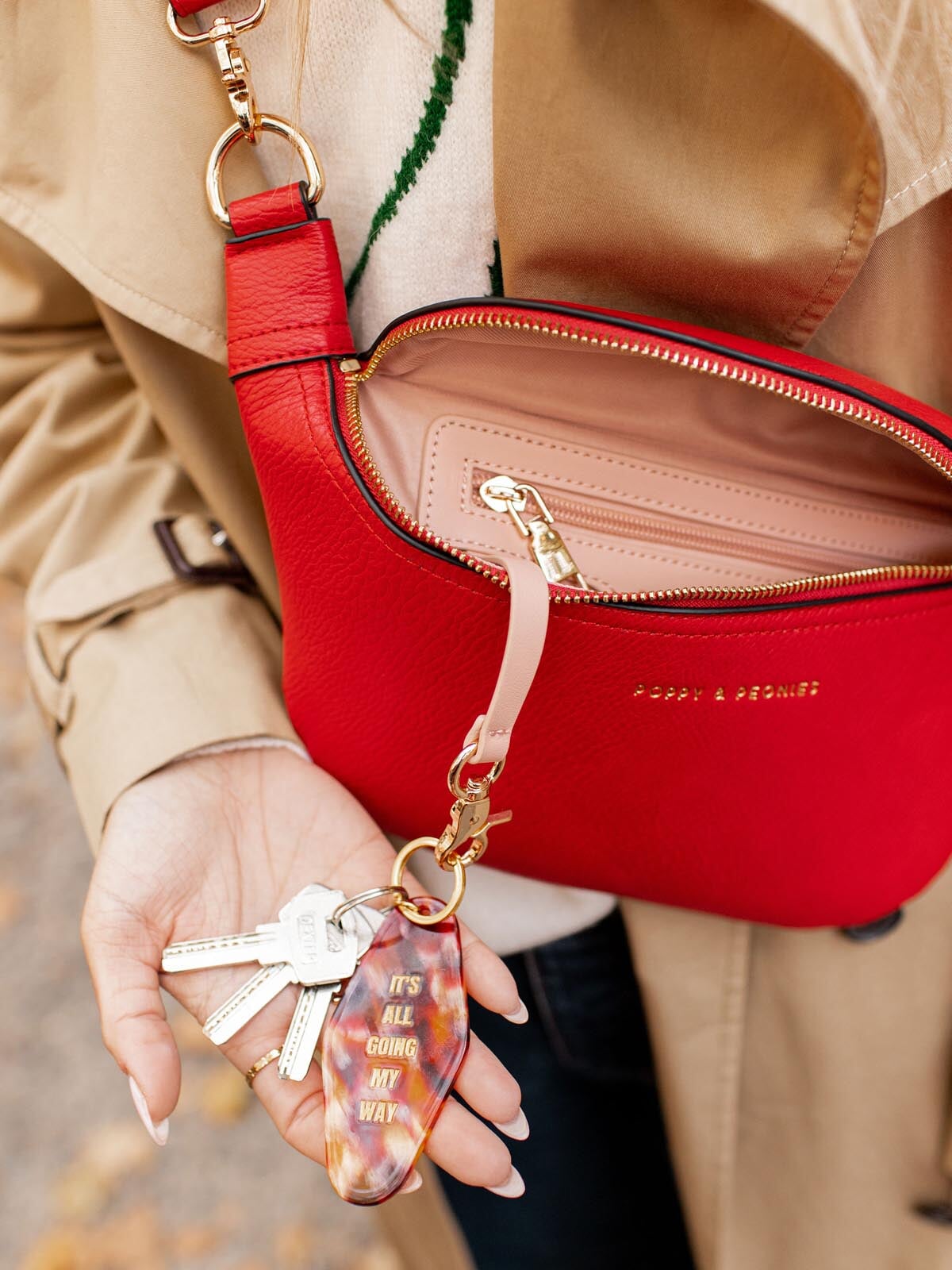 The Sidekick Red | Poppy and Peonies – Poppy & Peonies