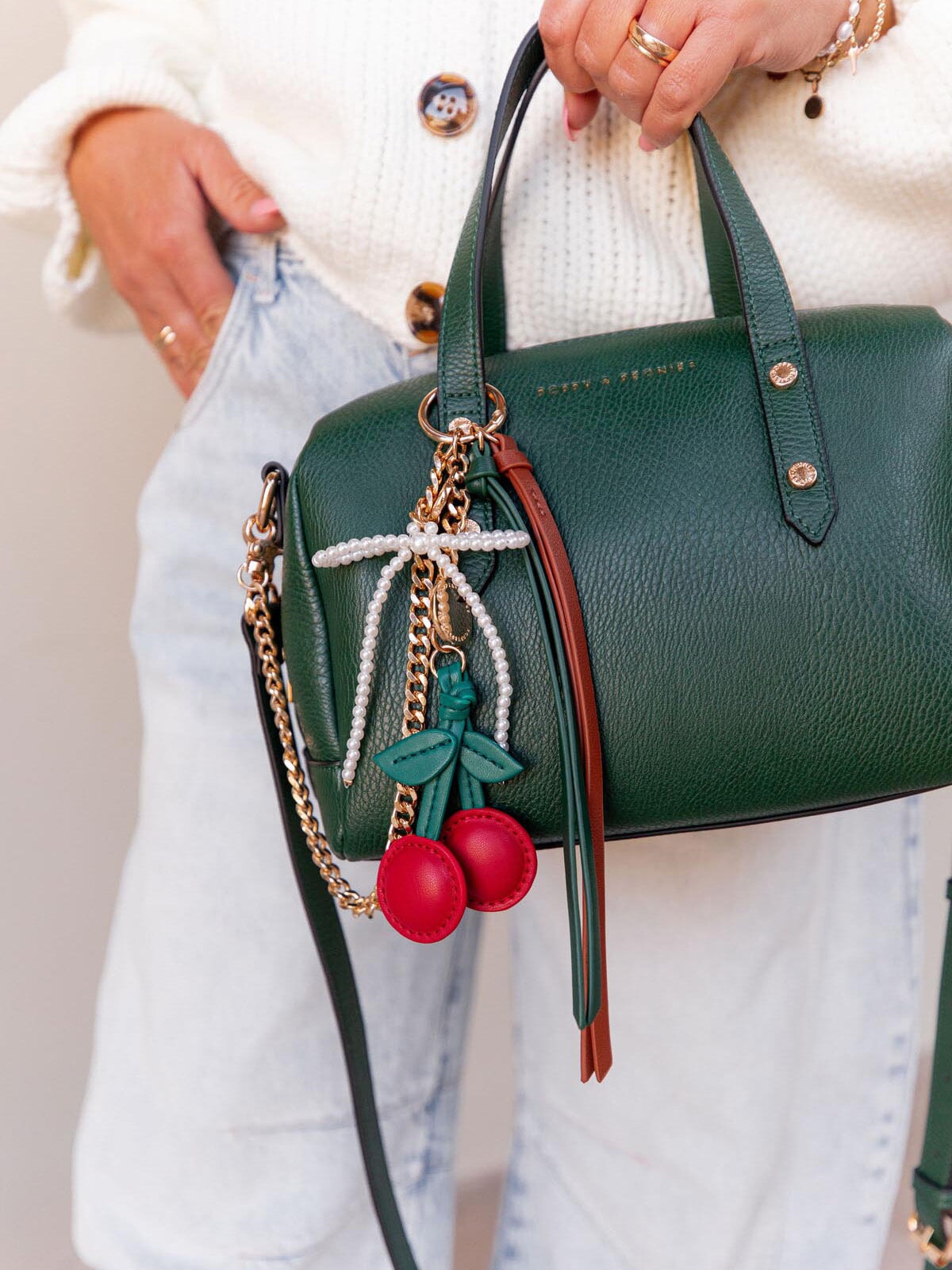 Cherry Bag Charm | Poppy and Peonies – Poppy & Peonies