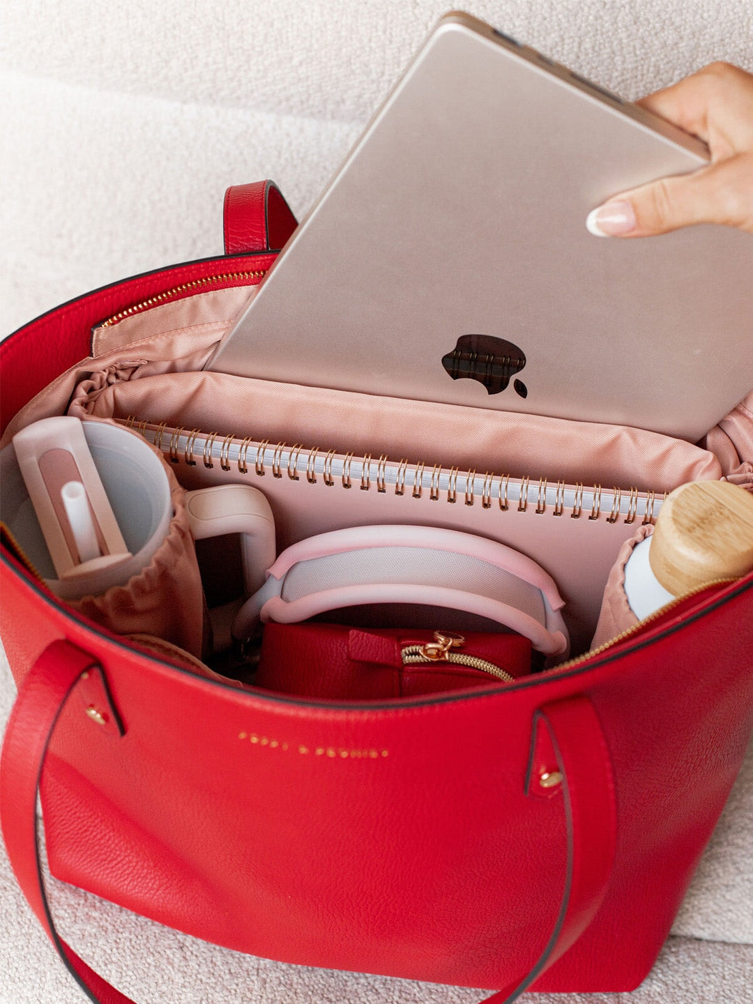 Go-Getter Tote Red Poppy and Peonies – Poppy Peonies