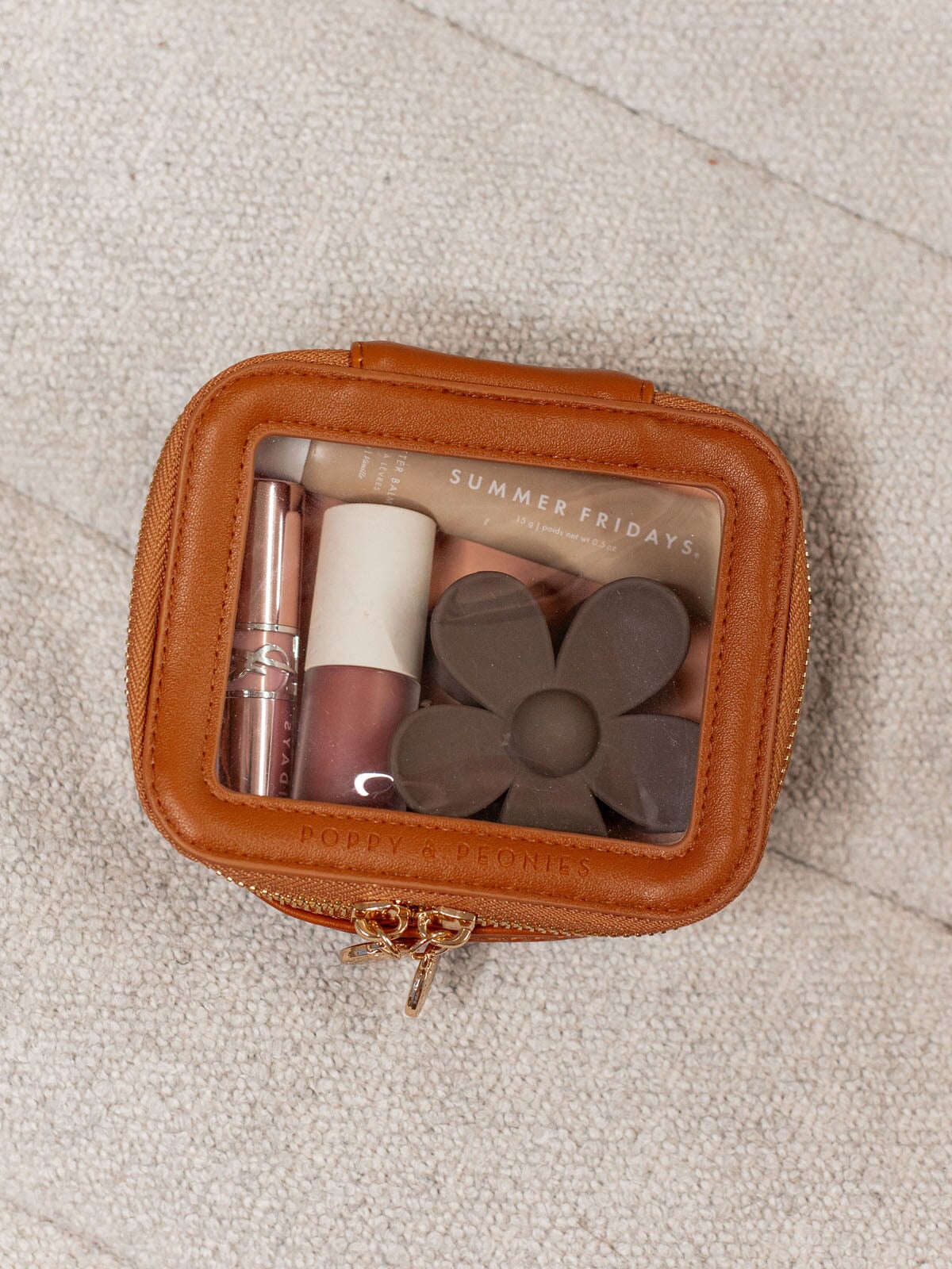 Mini I See You Cosmetic Cognac | Poppy and Peonies – Poppy & Peonies