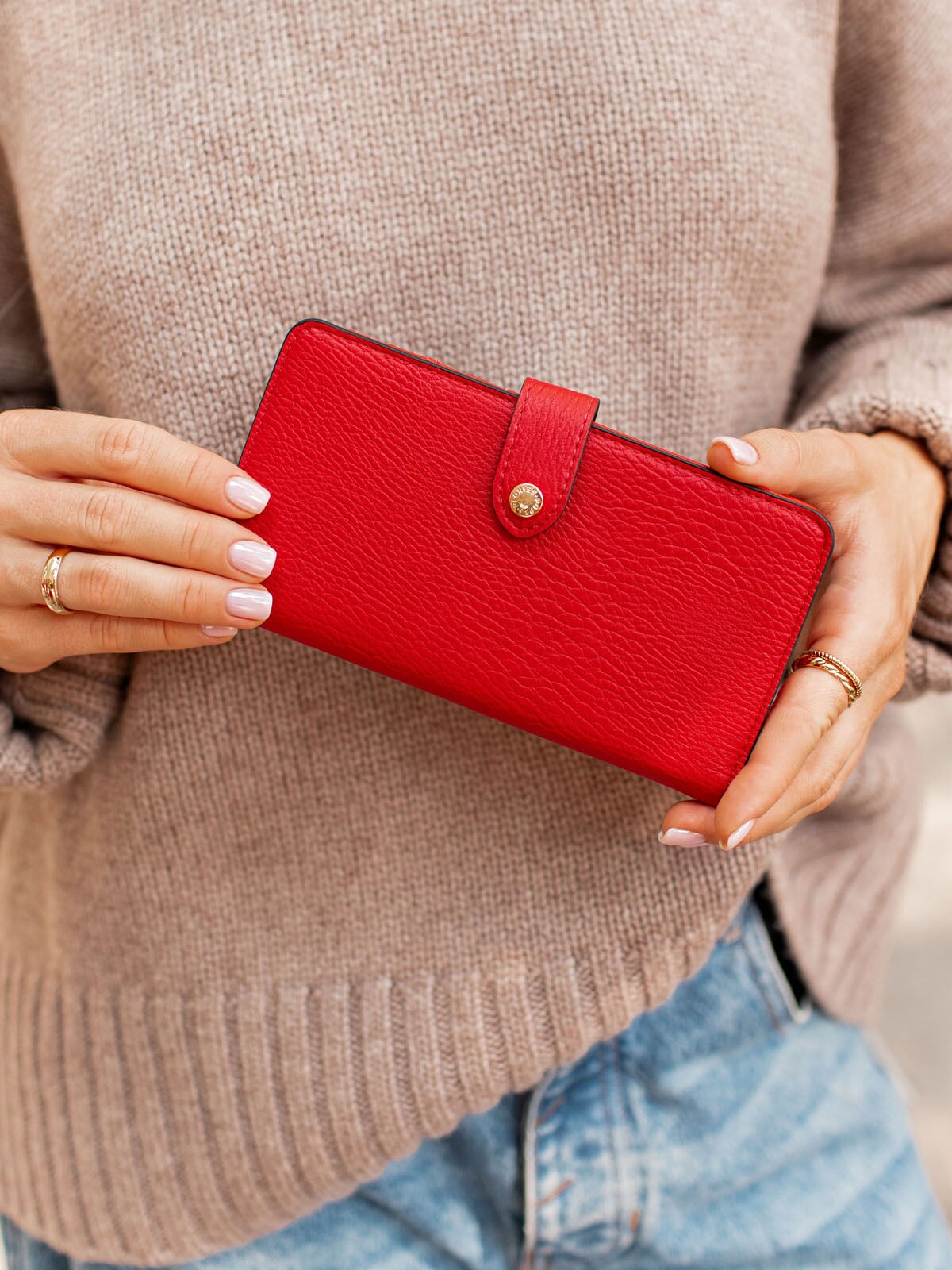 Go Anywhere Wallet Red | Poppy and Peonies – Poppy & Peonies