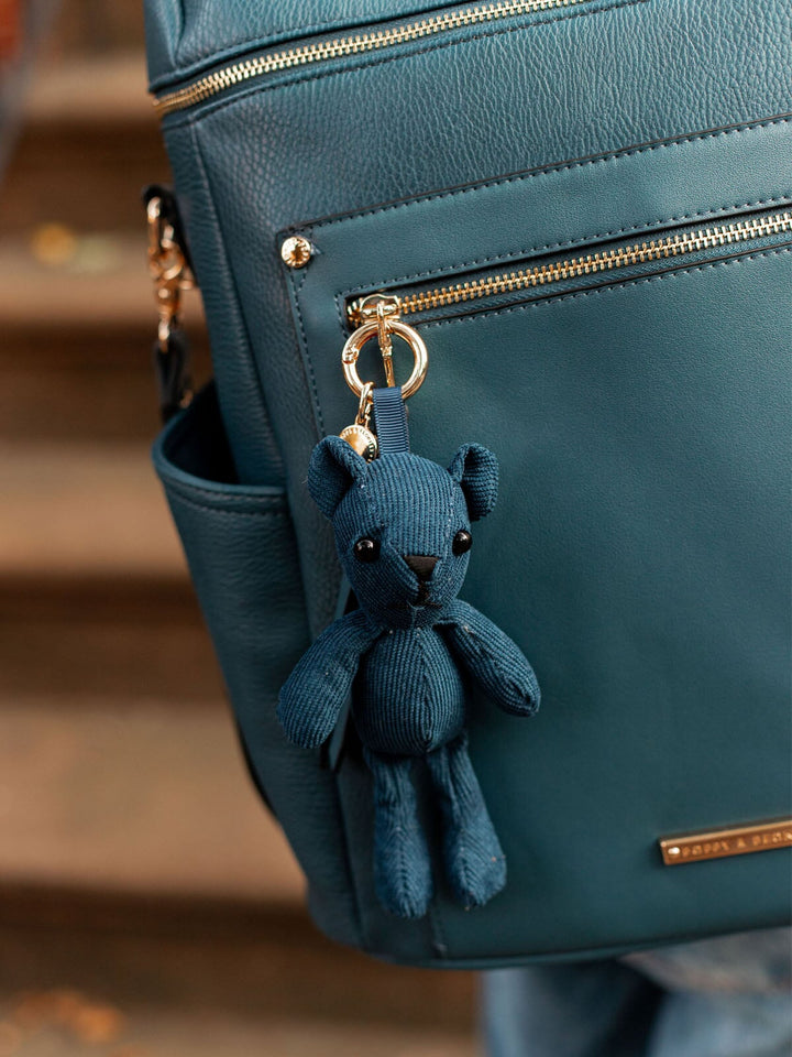 Navy Bear Bag Charm