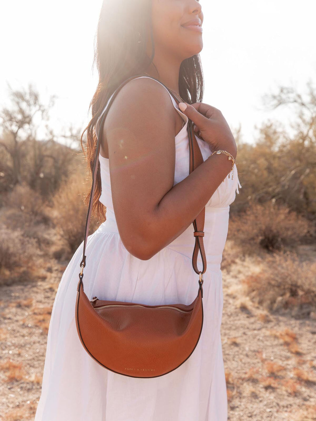 The Eclipse Crossbody Cognac