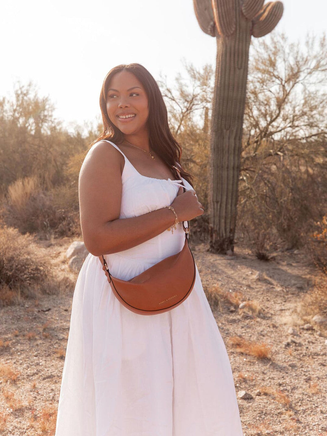 The Eclipse Crossbody Cognac