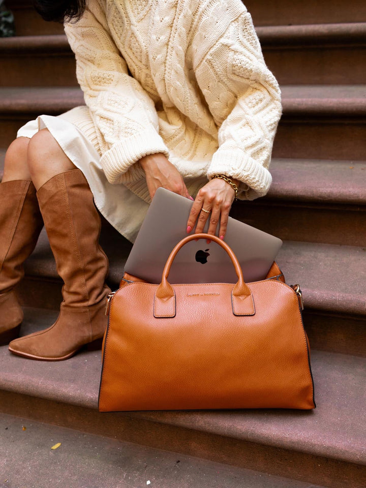 Uptown Tote Cognac