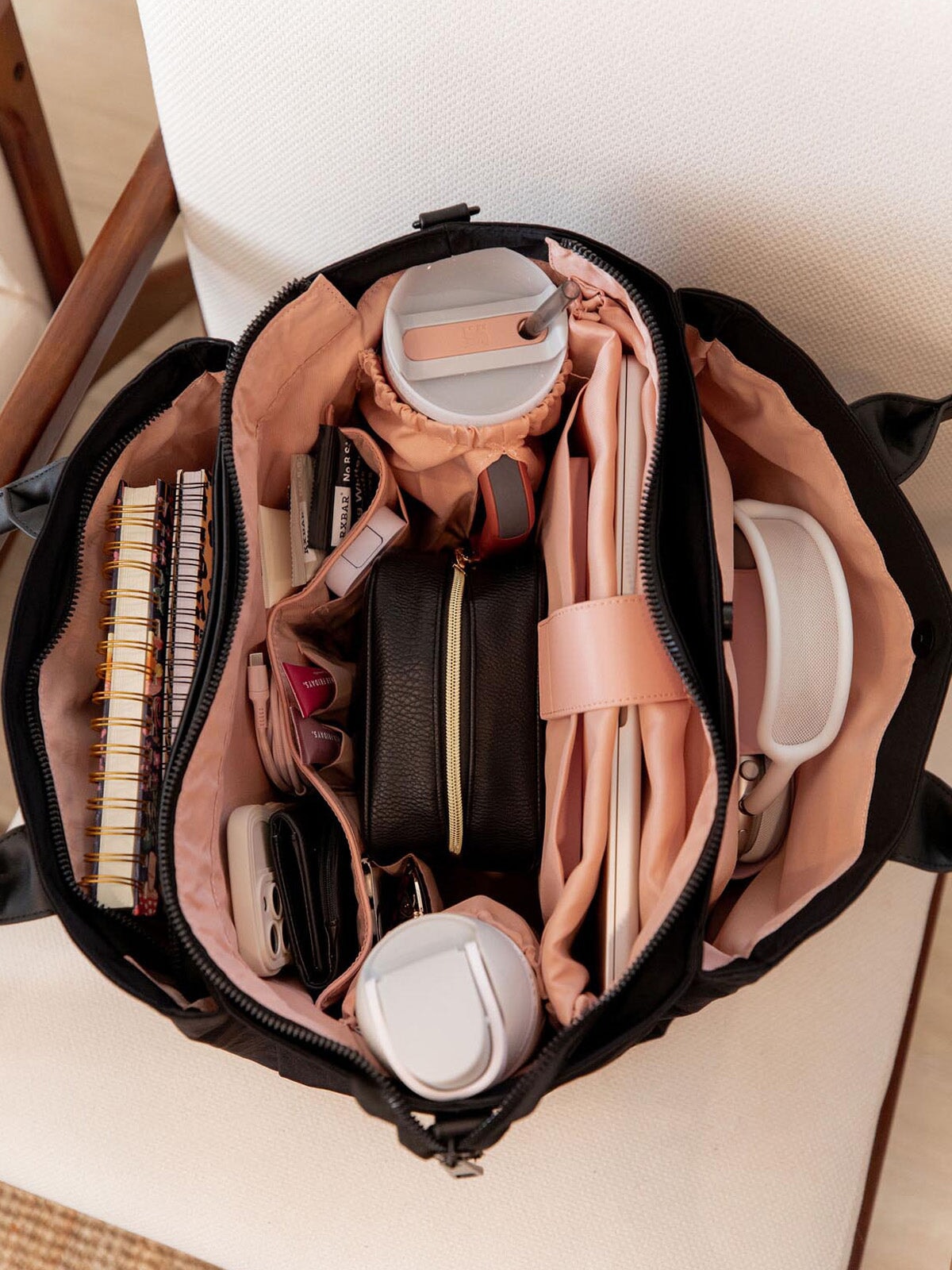 Daily Tote Black | Poppy and Peonies – Poppy & Peonies