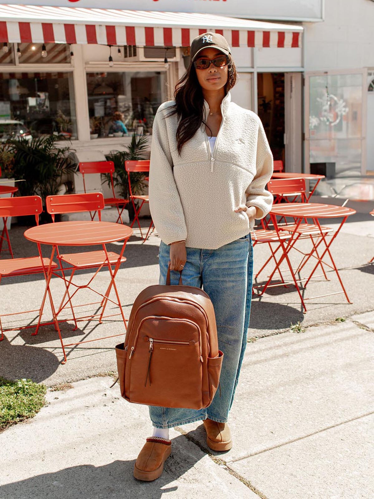 Detour Backpack Chestnut | Poppy and Peonies – Poppy & Peonies
