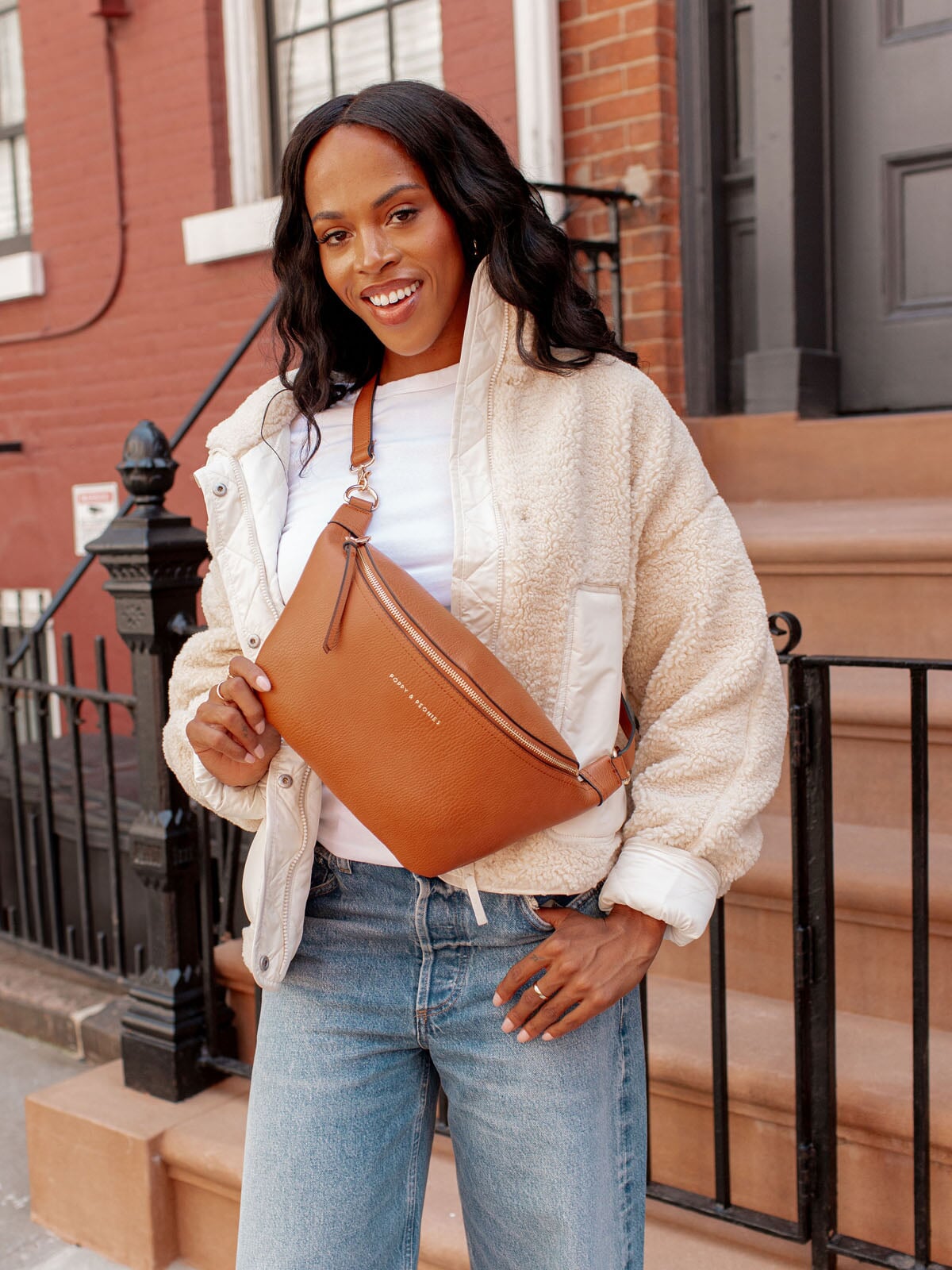 Large Sidekick Cognac | Poppy and Peonies – Poppy & Peonies