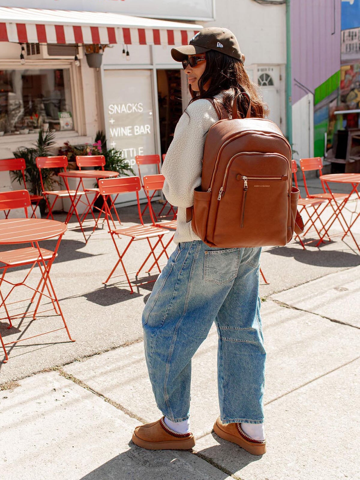 Detour Backpack Chestnut | Poppy and Peonies – Poppy & Peonies