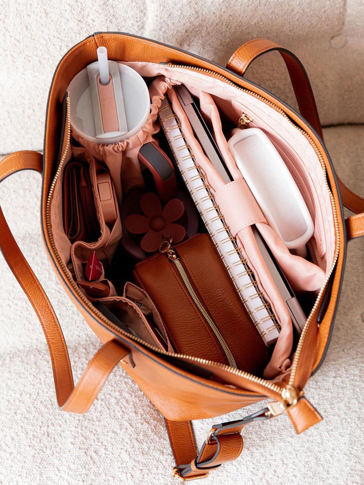 Go Getter Tote Chestnut | Poppy and Peonies – Poppy & Peonies