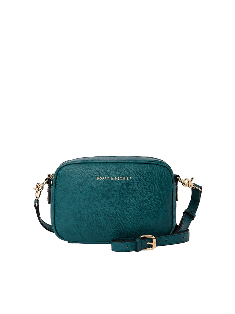 24/7 Crossbody Teal | Poppy and Peonies – Poppy & Peonies