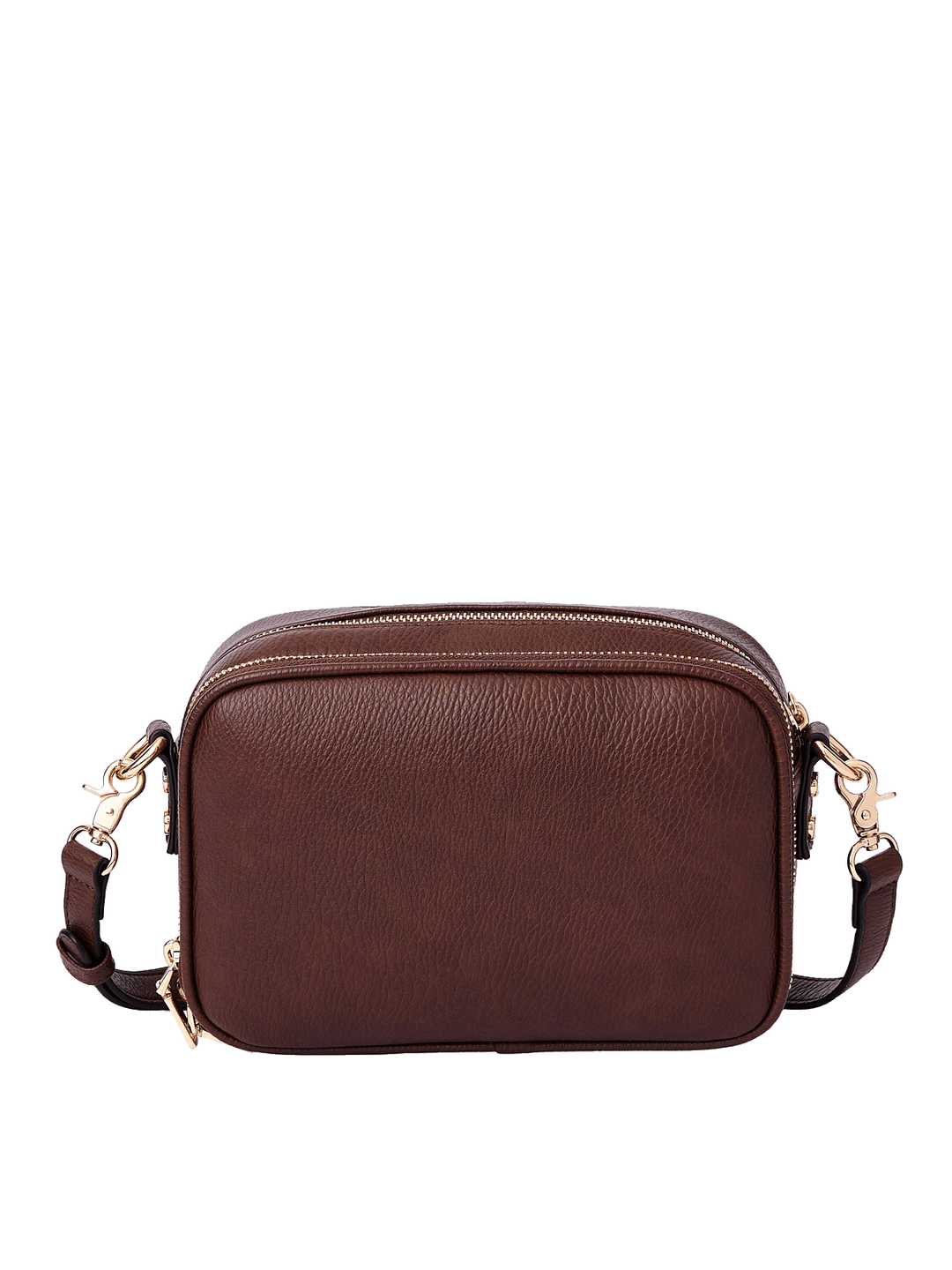Back view of the 24/7 Crossbody in Espresso with adjustable strap