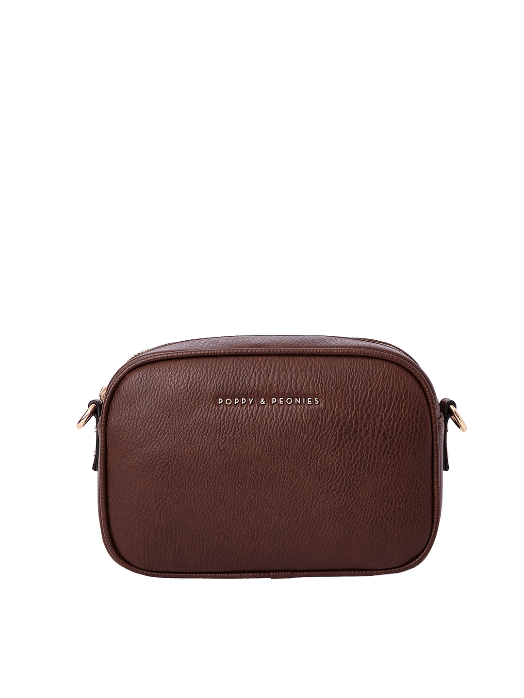 Front view of the 24/7 Crossbody in Espresso