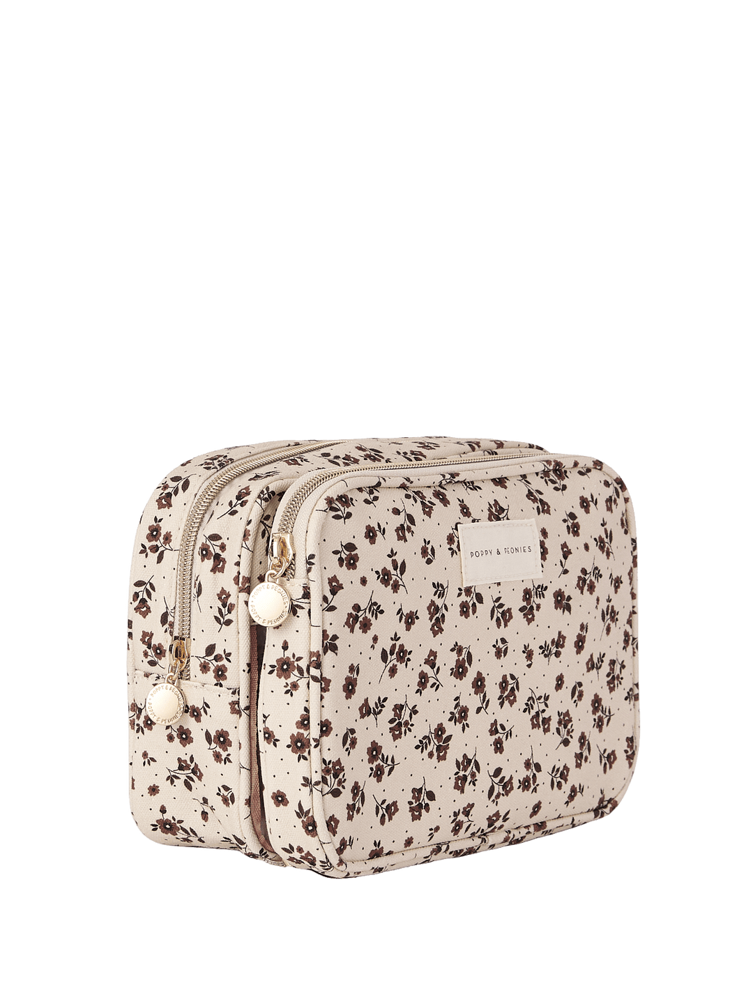 Floral-patterned travel case
