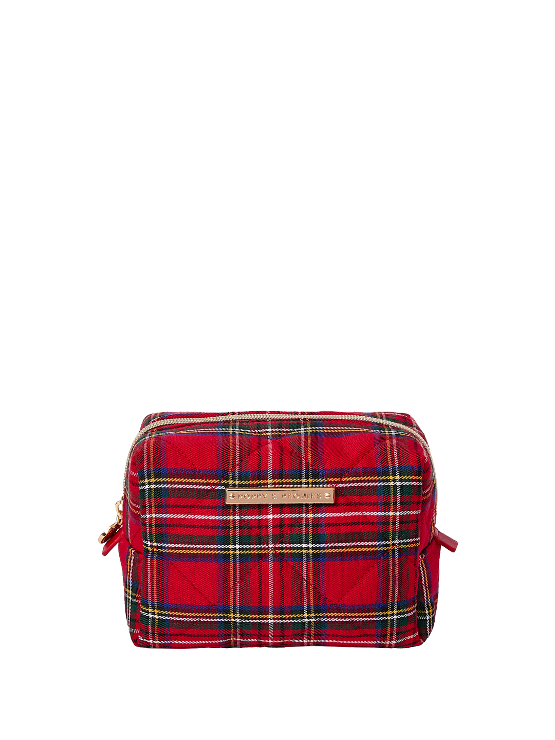 Cosmetic Trio Red Plaid