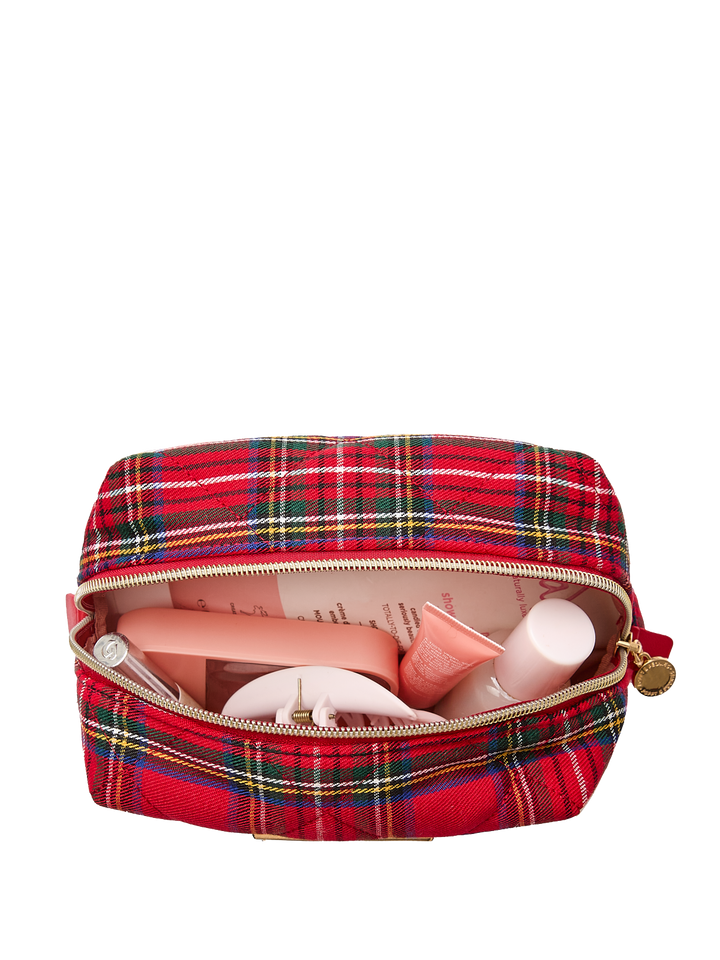 Cosmetic Trio Red Plaid