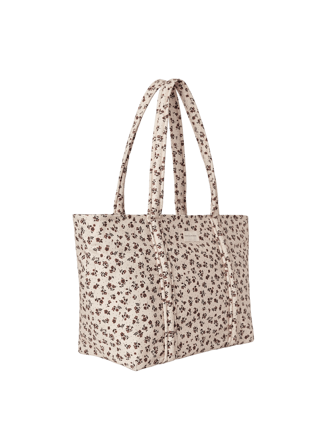 Floral patterned tote bag