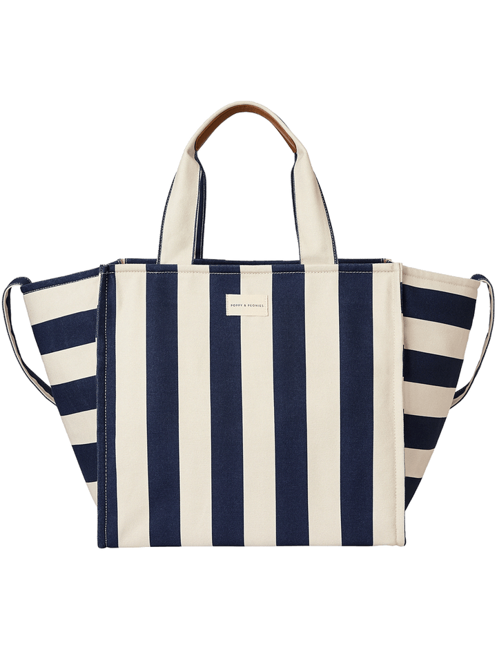 Seaside Tote Navy Stripe