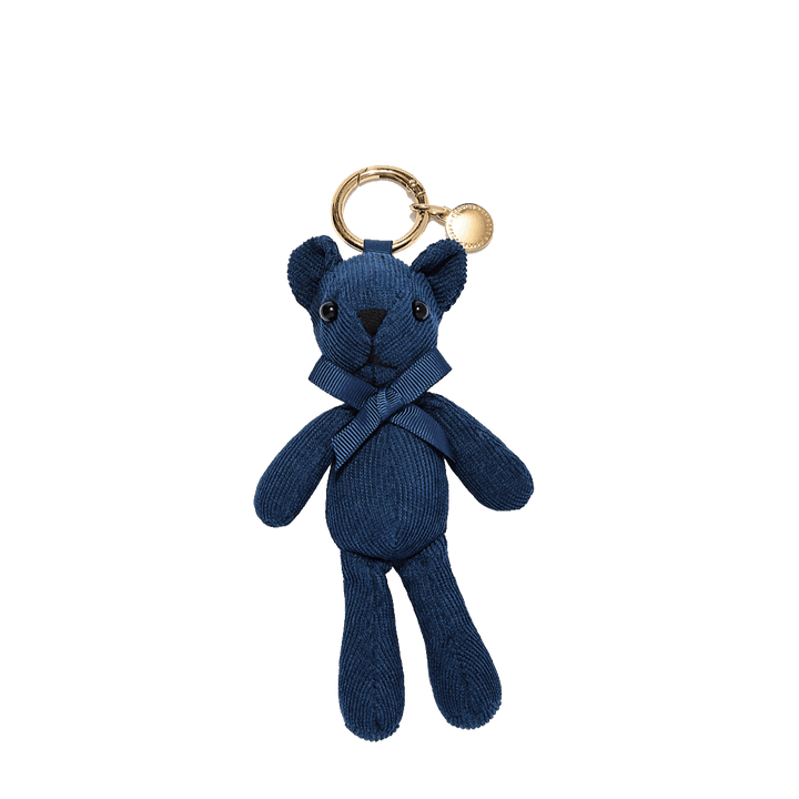 Navy Bear Bag Charm