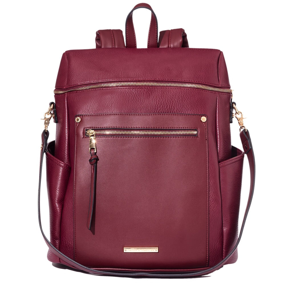 S-ZONE Damen-Rucksack, Weiches Leder, Diebstahlschutz, Geldbörse, Wasserdicht, Schultasche, 2-braun, 38
