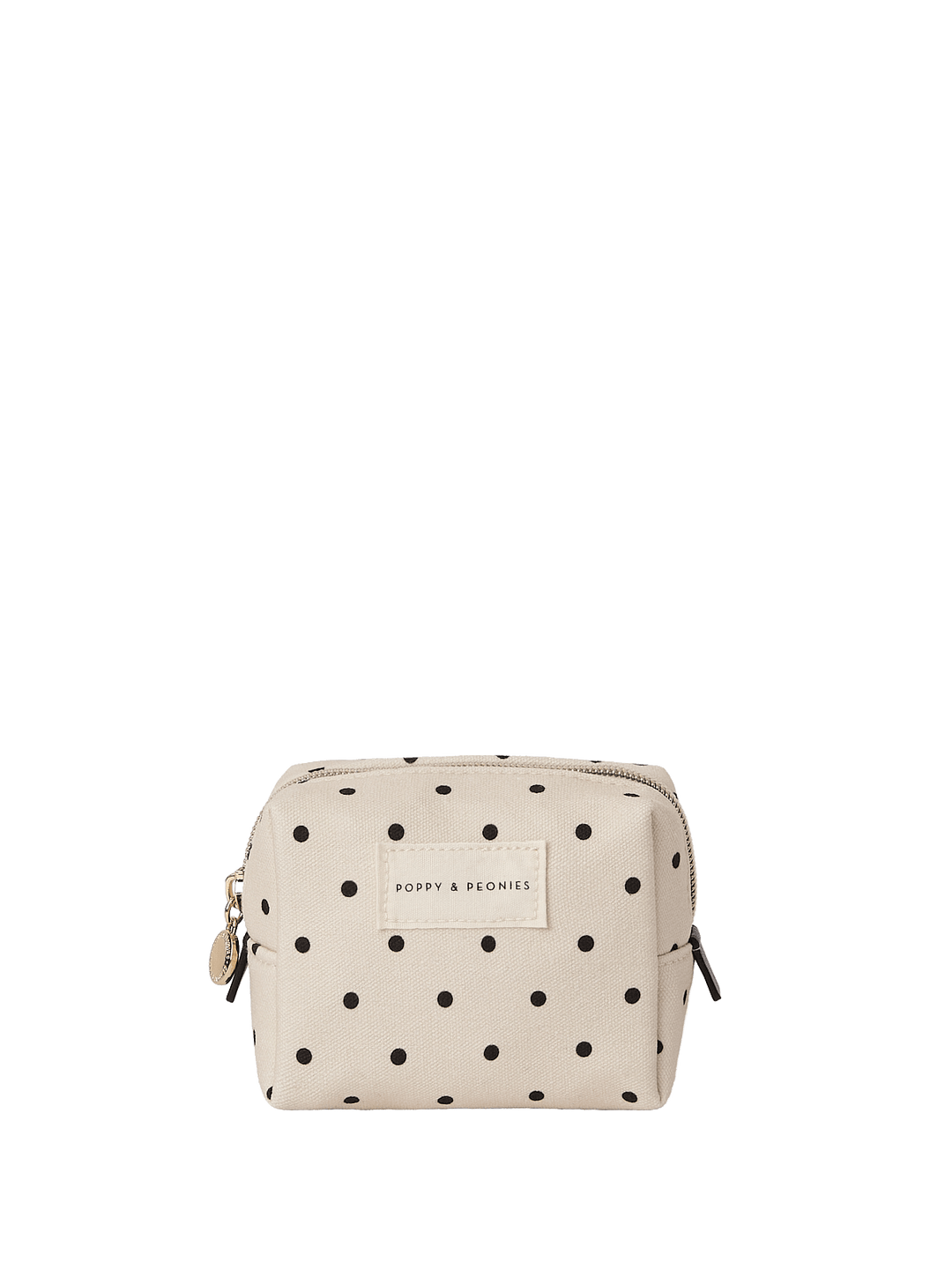 Small polka dot cosmetic bag