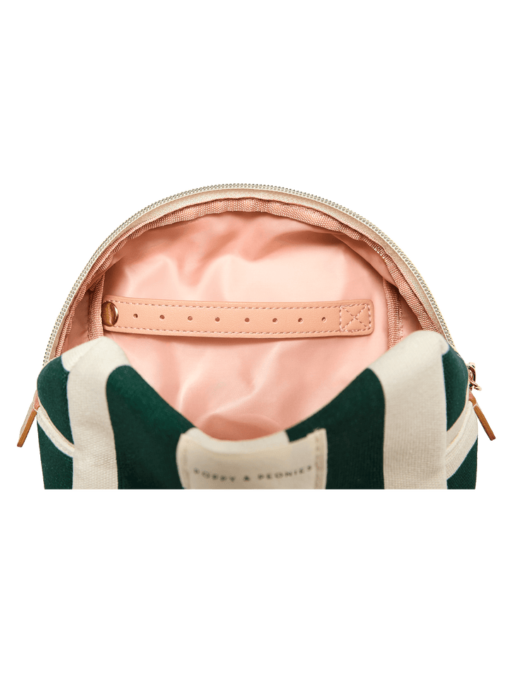Green Stripe Cosmetic Case
