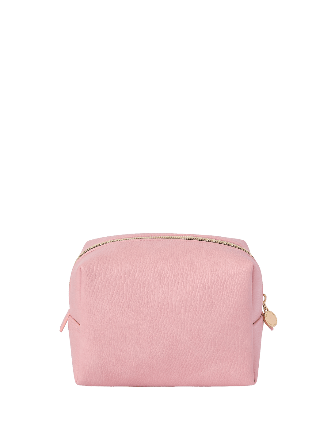 Pink vegan leather cosmetic case