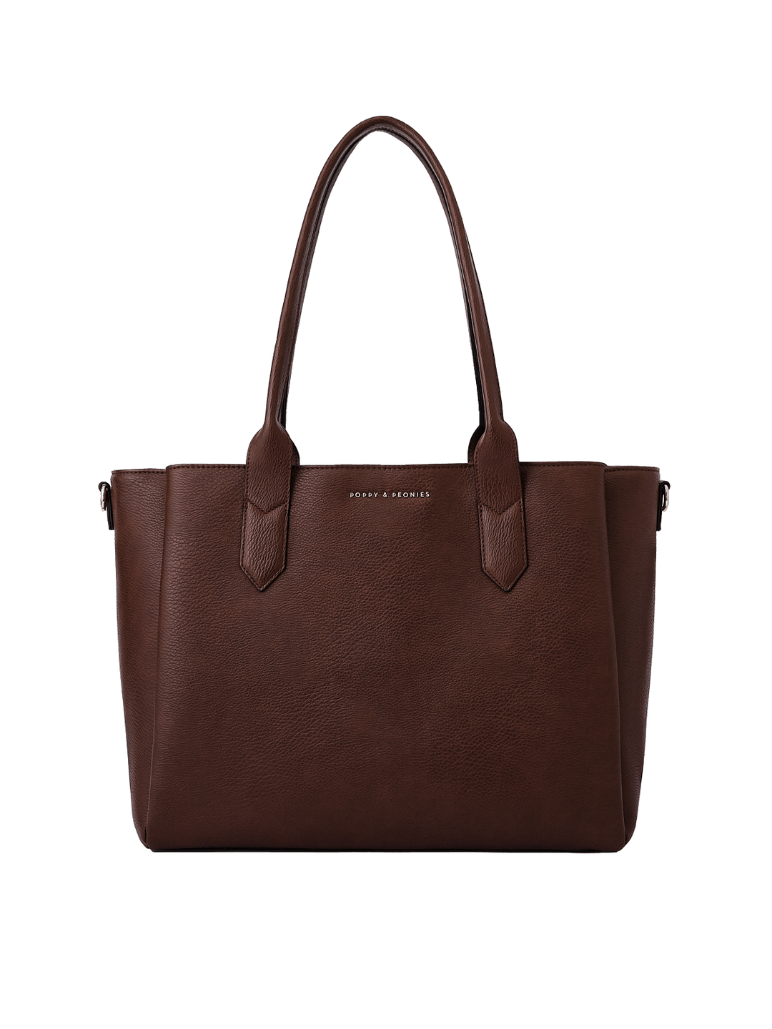Front view of Double Duty Tote in Espresso