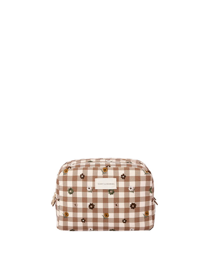 Double Take Cosmetic Case October Gingham