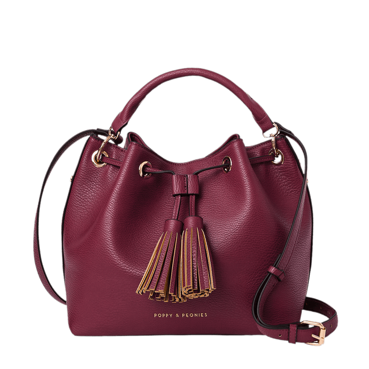 Pulled Together Bucket Bag Berry