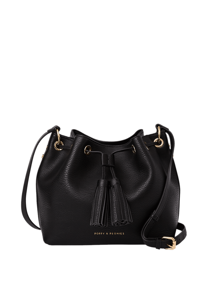 Pulled Together Bucket Bag Black