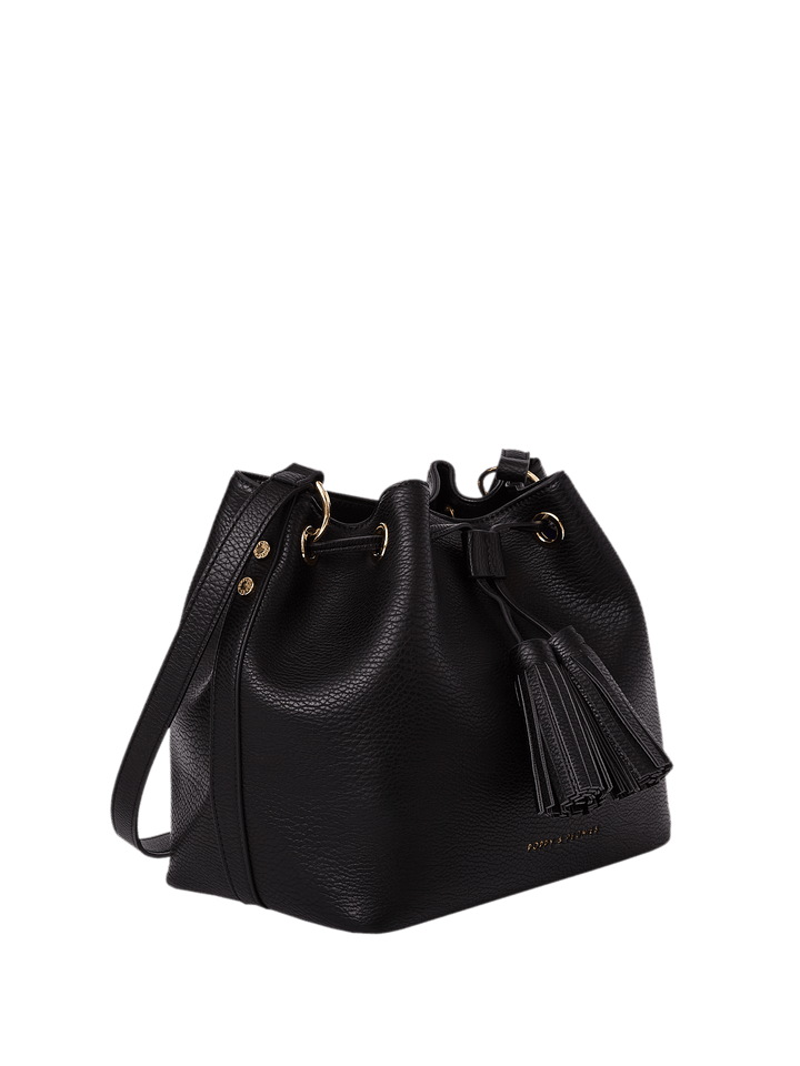 Pulled Together Bucket Bag Black
