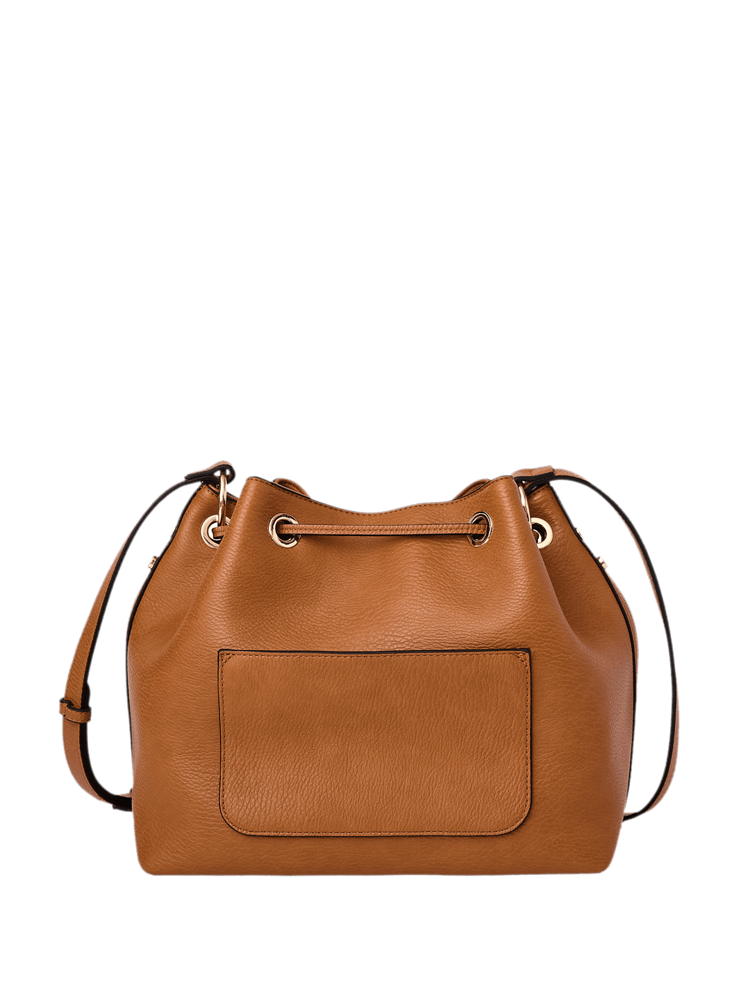 Pulled Together Bucket Bag Cognac
