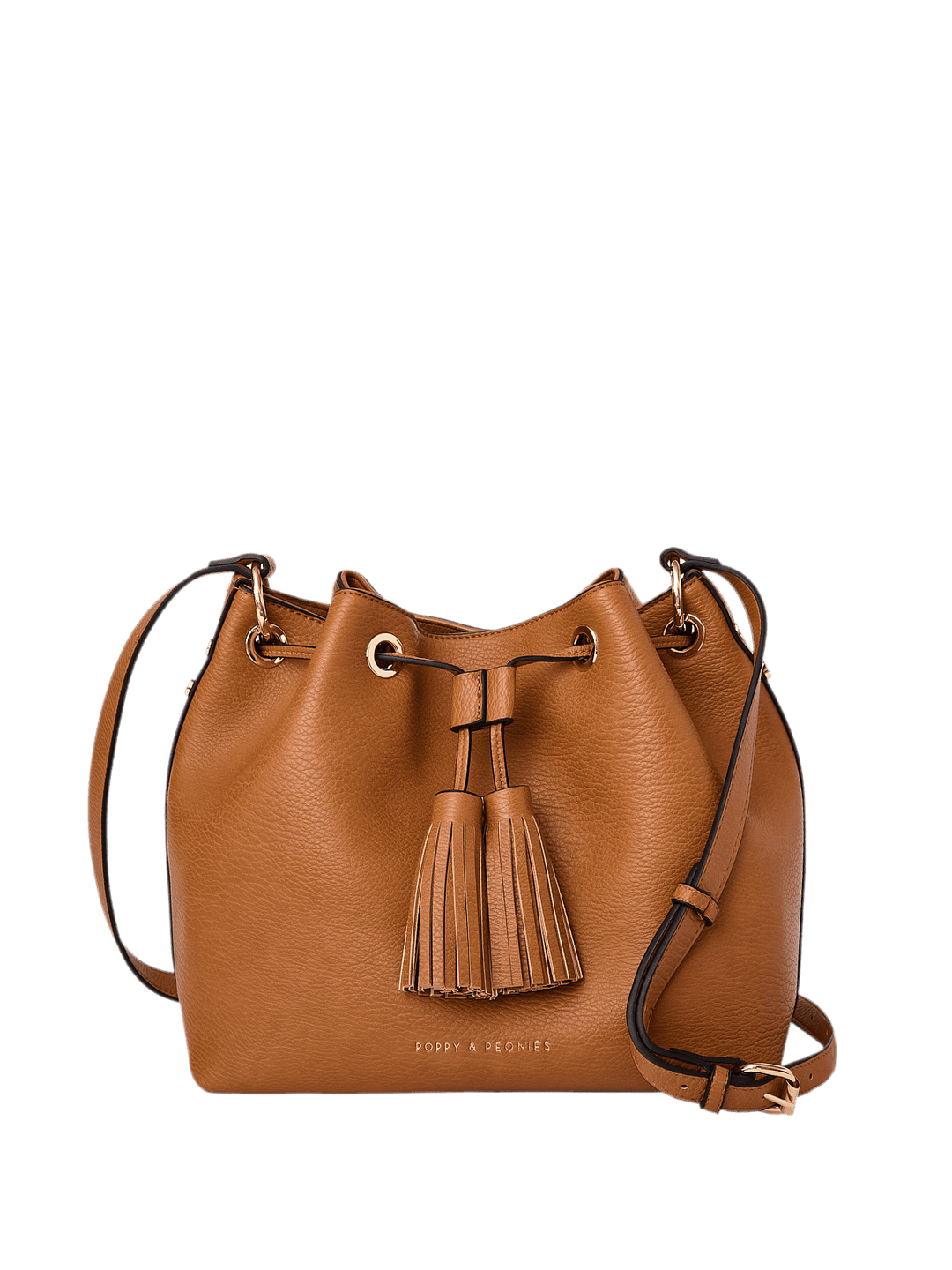 Pulled Together Bucket Bag Cognac